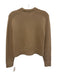 Theory Size P Tan Brown Cashmere Long Sleeve Knit Ribbed Sweater Tan Brown / P