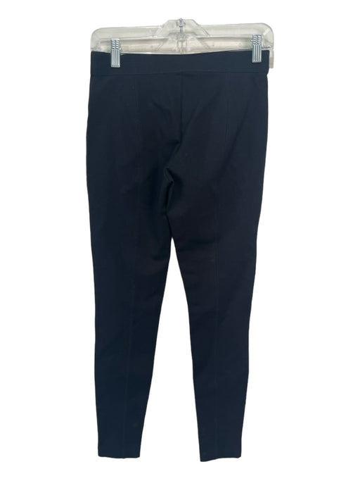 J Crew Size 0 Black Viscose Blend Zipper Detail Stretch Waist Skinny Pants Black / 0