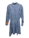 Fifteen Twenty Size S Black & White Rayon & Spandex Long Sleeve Shirt Dress Black & White / S