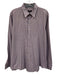 Boss Size XL White, Blue & Purple Cotton Plaid Button Down Long Sleeve Shirt White, Blue & Purple / XL