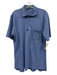 Sid Mashburn Size L Light blue Cotton Solid Polo Men's Short Sleeve Light blue / L