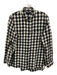 Madewell Size M White & Black Cotton Flannel Checked Button Up Long Sleeve Top White & Black / M