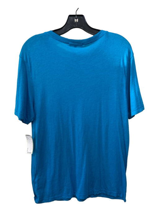 Cotton Citizen Size S Blue Cotton Blend Short Sleeve Crew Neck Top Blue / S