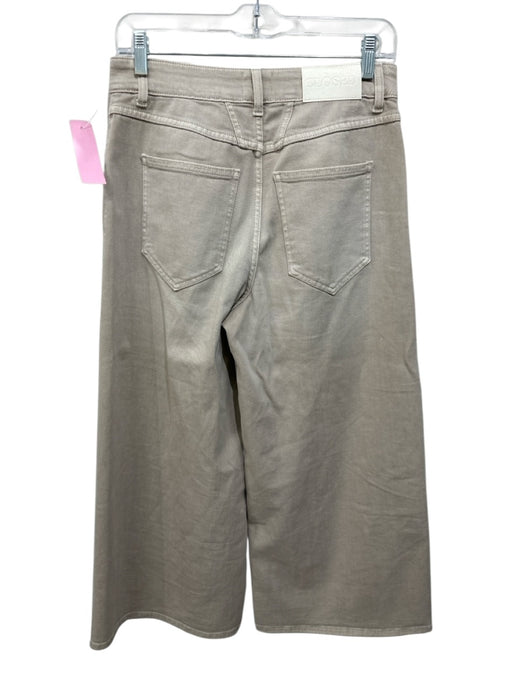 Closed Size 24 Beige Cotton Blend High Rise Crop Wide Leg Jeans Beige / 24