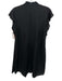 Poupette St. Barth Size S Black Viscose V Neck Sleeveless Ruffle Shoulder Dress Black / S