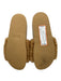 Jenni Kayne Shoe Size 37 Brown Leather Upper Shearling One Strap Slide Sandals Brown / 37