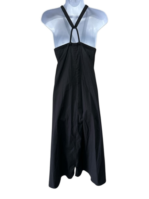 Foemina Size 8 Black Cotton Sleeveless Maxi Tent Style Dress Black / 8