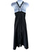 Foemina Size 8 Black Cotton Sleeveless Maxi Tent Style Dress Black / 8