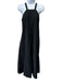 Foemina Size 8 Black Cotton Sleeveless Maxi Tent Style Dress Black / 8