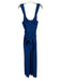 Farm Rio Size S Blue Linen Blend Sweetheart Neckline Back Zip Jumpsuit Blue / S