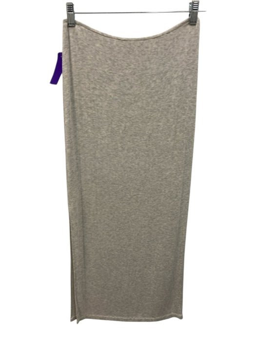 Beautiful People Size S/P Light Gray Modal Blend Crew Neck Loose Fit Skirt Set Light Gray / S/P