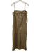 Staud Size M Brown & Gray Linen Square Neck Spaghetti Strap Side Zip Dress Brown & Gray / M