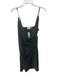 Wilfred Size M Black Polyester Adjustable Strap Cowl Neck Mini Cross Front Dress Black / M