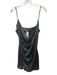 MNG Size 6 Dark Grey Polyester Adjustable Strap Cowl Neck Mini Cross Front Dress Dark Grey / 6
