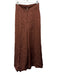 Club Monaco Size 6 Brown Viscose Blend Zip & Button Wide Leg Pockets Pants Brown / 6