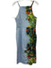 Maeve Size 8 Blue & Multi Cotton Midi Sleeveless Square Neck Dress Blue & Multi / 8
