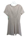 Theory Size 6 Blush Print Triacetate Blend Short Sleeve Back Zip Dress Blush Print / 6