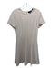 Theory Size 6 Blush Print Triacetate Blend Short Sleeve Back Zip Dress Blush Print / 6
