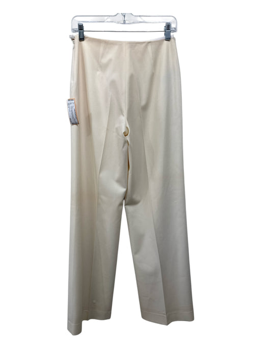 Ralph Lauren Size 8 Cream Wool Blend Zip & Hook Closure Trouser Pants Cream / 8