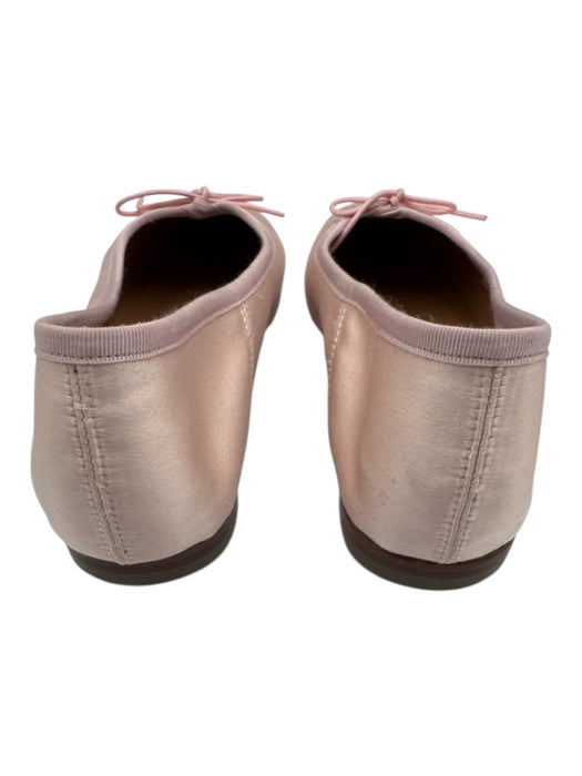 Mansur Gavriel Shoe Size 38 Pink Leather & Textile Round Toe Bow Detail Flats Pink / 38