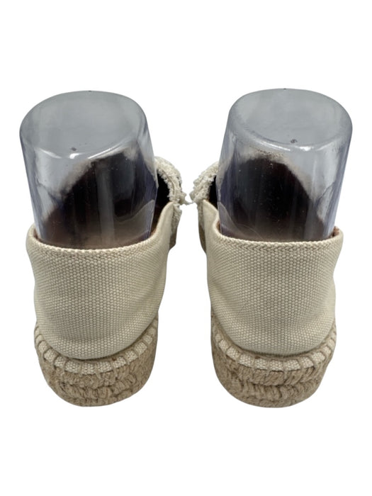 Zadig & Voltaire Shoe Size 38 Beige & Black Canvas & Leather Raffia Espadrille Beige & Black / 38