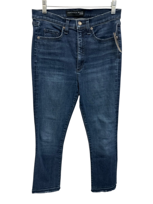 Veronica Beard Jeans Size 28 Dark Wash Cotton & Polyester Zip Fly Boot Cut Jeans Dark Wash / 28