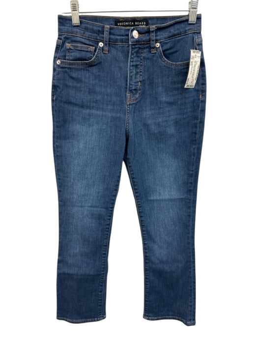 Veronica Beard Jeans Size 26/2 Dark Wash Cotton Denim Zip Fly High Rise Jeans Dark Wash / 26/2