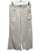 Pilcro Size 27 White Cotton Denim Zip & Button Mid Rise Raw Hem Wide Leg Jeans White / 27