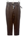 Abercrombie & Fitch Size 28 Long Chocolate Brown Faux Leather High Waist Pants Chocolate Brown / 28 Long