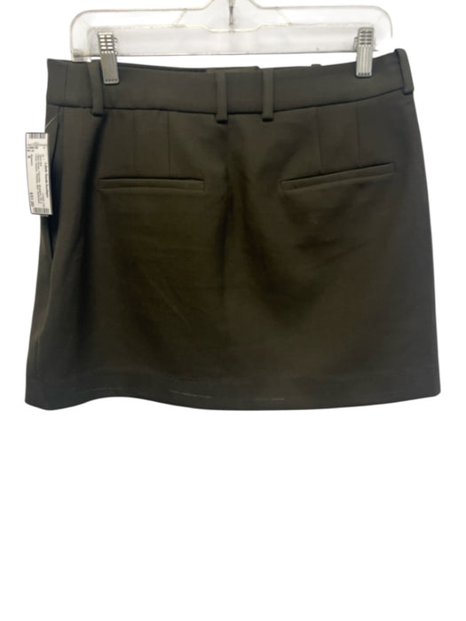 Babaton Size 8 Olive Green Polyester Strapless Zip & Hook Closure Mini Skirt Set Olive Green / 8