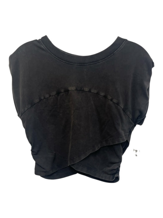 FP Movement Size M Washed Black Cotton Sleeveless Crew Neck Jogger Pant Set Washed Black / M