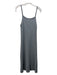 by Together Size M Grey Viscose & Polyester Ribbed Sleeveless Dress Grey / M