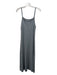 by Together Size M Grey Viscose & Polyester Ribbed Sleeveless Dress Grey / M