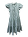 Karlie Size M Aqua Blue Cotton & Nylon Tiered Pockets Dress Aqua Blue / M
