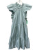 Karlie Size M Aqua Blue Cotton & Nylon Tiered Pockets Dress Aqua Blue / M