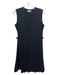 Billy Reid Size XS Black Polyester Pleated Buckle Detail Sleeveless Dress Black / XS