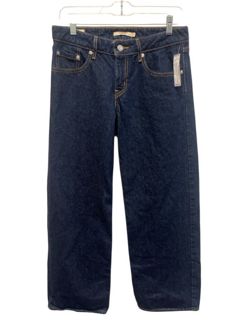 Levis Size 27 Dark Wash Cotton Low Rise Wide Leg Jeans Dark Wash / 27