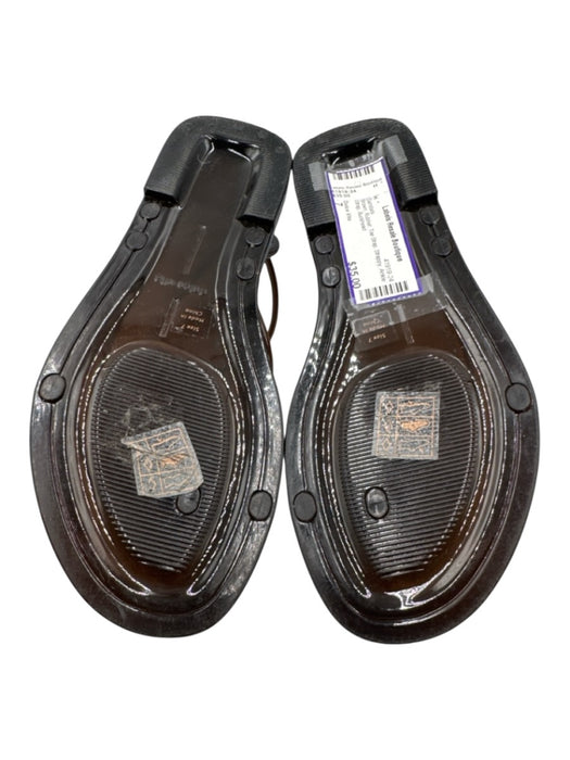 Dolce Vita Shoe Size 7 Brown Rubber Toe Strap Strappy Ankle Strap Sandals Brown / 7