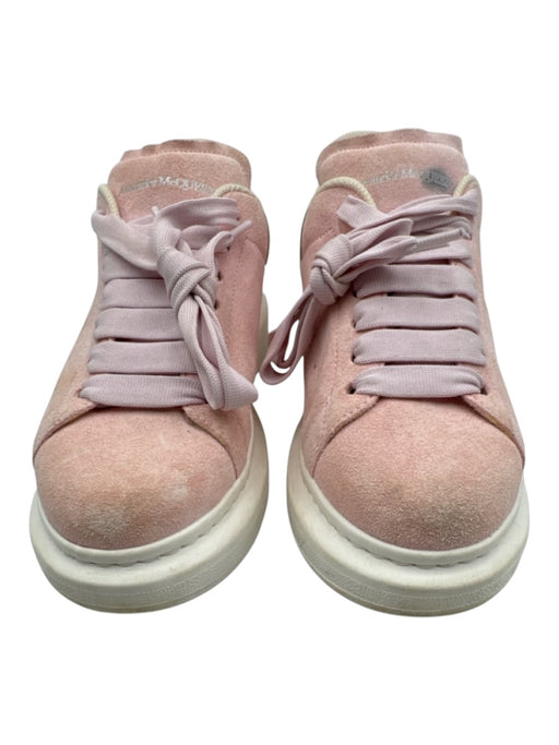 Alexander Wang Shoe Size 37.5 Pink & White Leather Lace Up Suede Sneakers Pink & White / 37.5