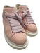Alexander Wang Shoe Size 37.5 Pink & White Leather Lace Up Suede Sneakers Pink & White / 37.5