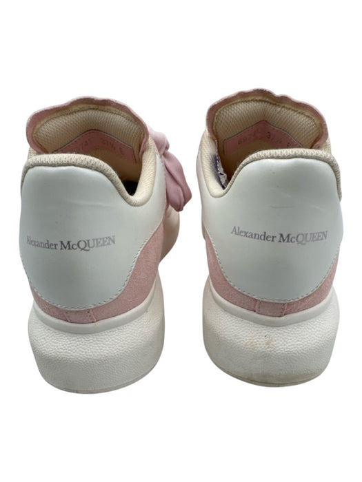 Alexander Wang Shoe Size 37.5 Pink & White Leather Lace Up Suede Sneakers Pink & White / 37.5