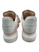Alexander Wang Shoe Size 37.5 Pink & White Leather Lace Up Suede Sneakers Pink & White / 37.5