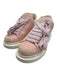 Alexander Wang Shoe Size 37.5 Pink & White Leather Lace Up Suede Sneakers Pink & White / 37.5