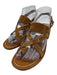 Veronica Beard Shoe Size 7.5 Brown Leather Suede Strappy Stacked Heel Sandals Brown / 7.5