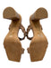 Dolce Vita Shoe Size 7 Beige Leather 2 Strap Braided Strap Square Toe Shoes Beige / 7