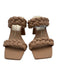 Dolce Vita Shoe Size 7 Beige Leather 2 Strap Braided Strap Square Toe Shoes Beige / 7