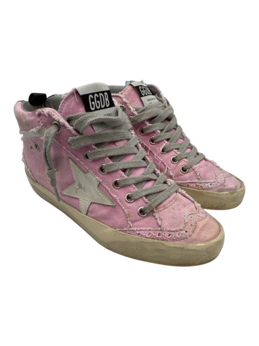 Golden Goose Shoe Size 36 Pink, grey , cream Frayed Detail Distressed Shoes Pink, grey , cream / 36