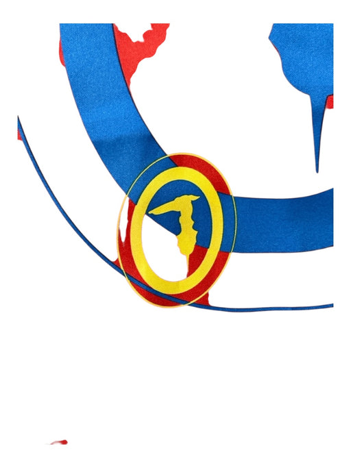 Trussardi Red & Multi Silk Geo Print scarf Red & Multi