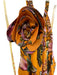 Farm Rio Size M Orange, Purple, Blue Viscose Floral Halter Dress Orange, Purple, Blue / M