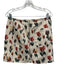 Sezane Size 36 / 38 Cream, Red, Green Cotton Half Puff Sleeve V Zip Front Skirt Cream, Red, Green / 36 / 38